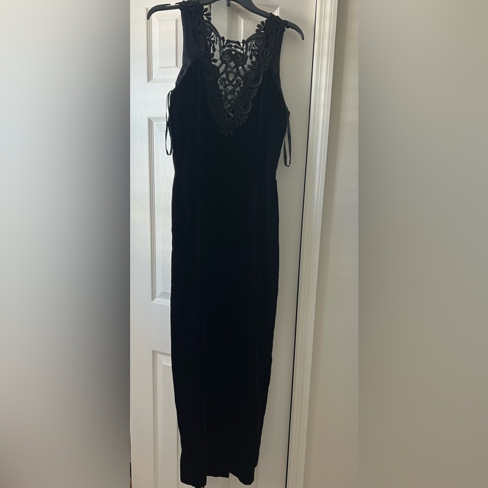 Scott McClintock Black Velvet Gown